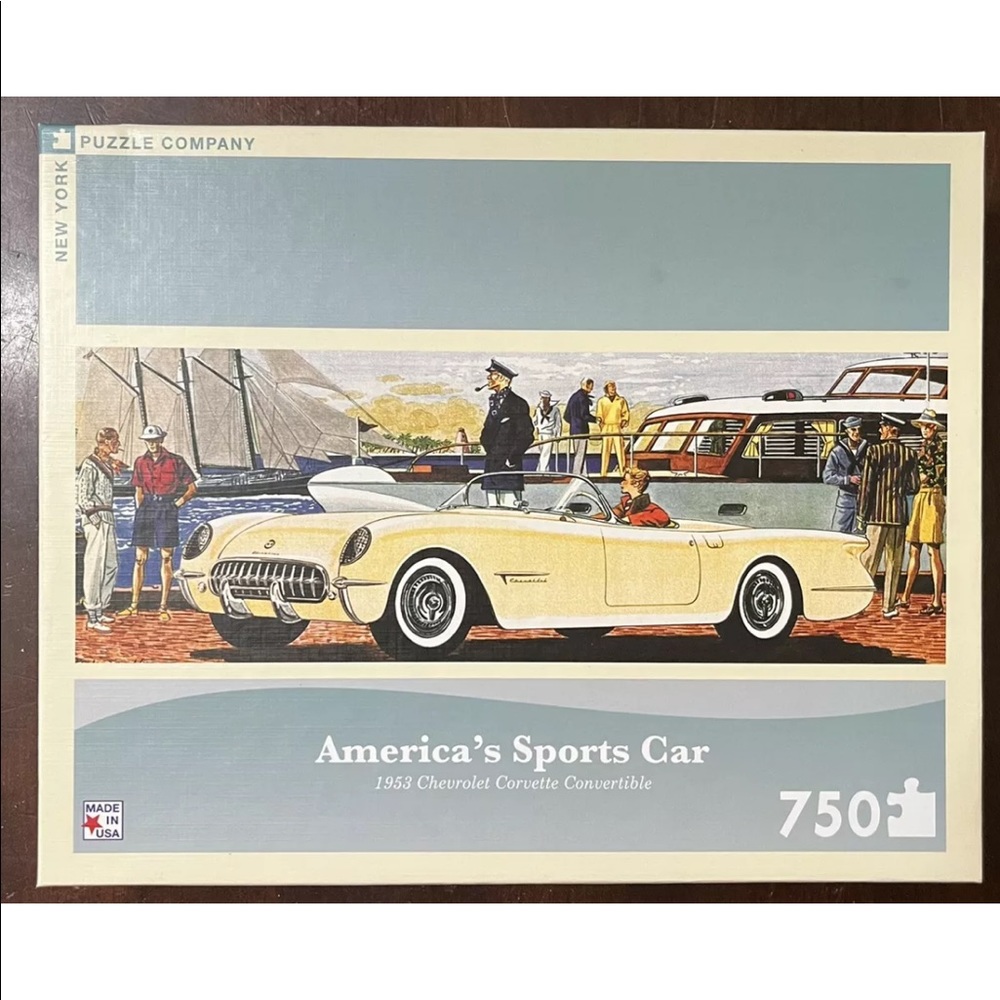 America's Sports Car 1953 Corvette New York Puzzle Company 750 Pc Puzzle New